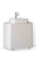 Тумба с раковиной RAVAL Pure 75 напольная белая