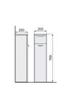 Тумба RAVAL Space 21 напольная белая