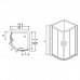 Душевой уголок RGW PA-55 80х80 прозрачное стекло