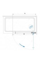 Шторка на ванну RGW SC-102 75х150 прозрачное стекло