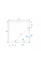 Душевой уголок RGW SV-33 80х80 прозрачное стекло Душевой уголок RGW SV-33 80х80 прозрачное стекло