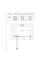 Душевая дверь RGW SV-02 90х200 прозрачное стекло