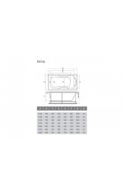 Акриловая ванна Relisan Xenia 150x75