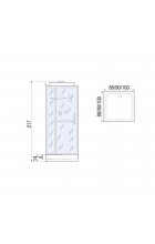 Душевая кабина RIVER TANA Б/К 90 BL