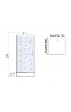 Душевая кабина River TANA Б/К 90 MT