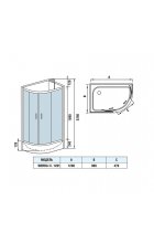 Душевая кабина WeltWasser WW500 WERRA XL 1201 L