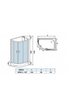 Душевая кабина WeltWasser WW500 WERRA XL 1201 R