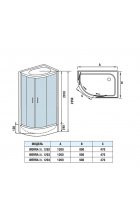 Душевая кабина WeltWasser WW500 WERRA XL 1204 R