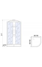 Душевая кабина RIVER TEMZA 100/24 TH