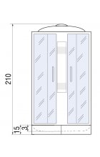 Душевая кабина River NARA LIGHT 80/15 МТ