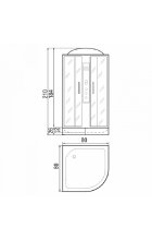 Душевая кабина River Dunay 80/24 МТ с турецкой баней