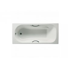 Чугунная ванна Roca Malibu 160х70 с отверстиями для ручек, с антискользящим покрытием