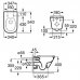 Унитаз Roca Gap Clean Rim подвесной