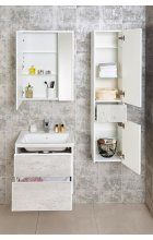 Зеркало-шкаф Roca Ronda 60 бетон, белый глянец