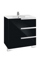 Тумба с раковиной Roca Victoria Nord Black Edition 60 3 ящика