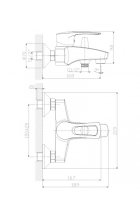 Смеситель Rossinka для ванны T40-31