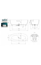 Акриловая ванна Salini ALDA Nuova 178 S-Stone Матовое