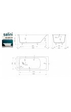 Акриловая ванна Salini ORLANDA_KIT 180 S-Stone Матовое Акриловая ванна Salini ORLANDA_KIT 180 S-Stone Матовое