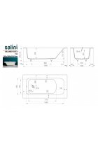 Акриловая ванна Salini ORLANDA PLUS 190x100 S-Stone Матовое Акриловая ванна Salini ORLANDA PLUS 190x100 S-Stone Матовое