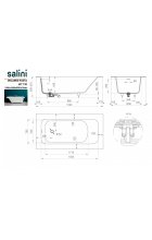 Акриловая ванна Salini ORLANDA PLUS KIT 190x100 S-Stone Матовое Акриловая ванна Salini ORLANDA PLUS KIT 190x100 S-Stone Матовое