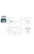 Акриловая ванна Salini ORNELLA_KIT 170 S-Sense Глянцевое Акриловая ванна Salini ORNELLA_KIT 170 S-Sense Глянцевое
