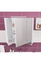 Зеркало-шкаф Санта Стандарт 100 трельяж фацет, свет 