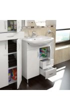 Тумба с раковиной Санта Сити 60, 2 ящика