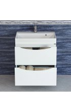 Тумба с раковиной Санта Сатурн 70, 2 ящика, напольная