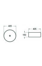 Раковина SantiLine SL-1056 накладная белая