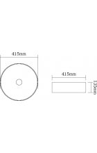 Раковина SantiLine SL-1054MR накладная красная матовая