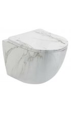 Унитаз SantiLine SL-5005MRB подвесной под мрамор