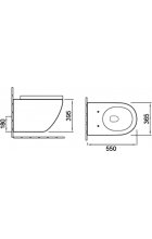 Унитаз SantiLine SL-5002SM-BD подвесной белый