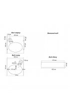 Раковина над стиральной машиной Stella Polar Миро 60х60 черная