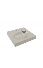 Раковина над стиральной машиной Stella Polar Миро 60х60 бежевая Раковина над стиральной машиной Stella Polar Миро 60х60 бежевая