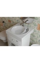 Раковина над стиральной машиной Stella Polar Киото 60х60 белая