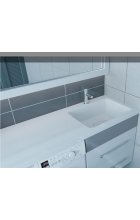 Раковина над стиральной машиной Stella Polar Kamilla 110R белая