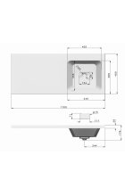 Раковина над стиральной машиной Stella Polar Kamilla 110R белая