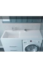 Раковина над стиральной машиной Stella Polar Kamilla 120L белая