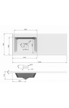 Раковина над стиральной машиной Stella Polar Kamilla 120L белая