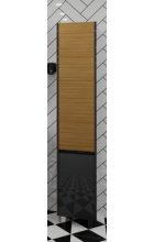 Шкаф-пенал Stella Polar Диана 35 кендал/черный матовый Шкаф-пенал Stella Polar Диана 35 кендал/черный матовый