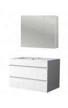 Тумба с раковиной Stella Polar Памелла 70 (2 ящ.) подвесная белая