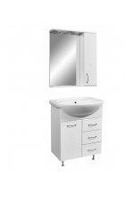 Тумба с раковиной Stella Polar Фантазия 65 напольная белая
