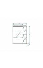 Зеркало-шкаф Stella Polar Верея 55/С левое