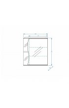 Зеркало-шкаф Stella Polar Верея 60/С правый