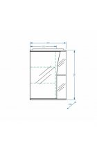 Зеркало-шкаф Stella Polar Винчи 50/С левый