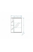 Зеркало-шкаф Stella Polar Винчи 50/С правый