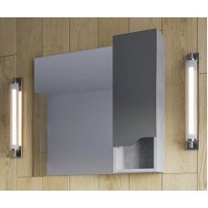 Зеркало-шкаф Stella Polar Абигель 80 серый/цемент