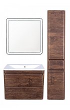 Зеркало Style Line Атлантика 80 с подсветкой и часами