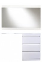 Тумба с раковиной Style Line Даллас 130 R (3 ящ.) Люкс Plus напольная белая