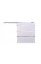 Тумба с раковиной Style Line Даллас 140 R (3 ящ.) Люкс Plus напольная белая Тумба с раковиной Style Line Даллас 140 R (3 ящ.) Люкс Plus напольная белая